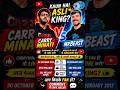 CarryMinati vs MrBeast 🔥 Who is Real King? 👑 #shorts
