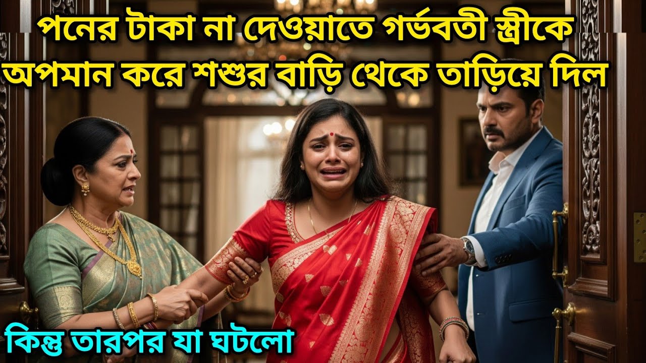 পনের টাকা না দেওয়াতে গর্ভবতী স্ত্রীকে অপমান করে শশুর বাড়ি থেকে তাড়িয়ে দিল ..কিন্তু তারপর যা ঘটলো