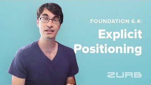 Learn Explicit Dropdown Positioning with Foundation 6.4