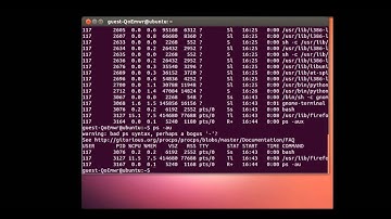 administracion de proceso por terminal de linux