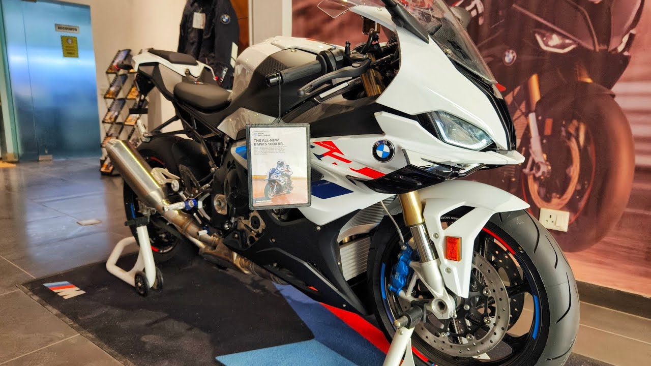BMW S1000RR Price in India Sports White Edition Superbike 2024 - YouTube