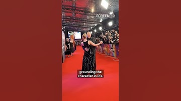 Elle Fanning & Stellan Skarsgård on SENTIMENTAL VALUE | BFI London Film Festival Red Carpet