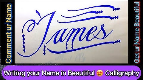 James Name Signature Beautiful Calligraphy | #calligraphy #howtodraw #shorts #tiktok #james