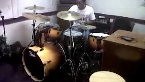 Otto Hines on drums