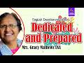 Mrs.Gracy Mathews  USA  || Dedicated and Prepared ||  Sisters' English Devotion | Athmamithram BDM