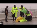 Woman Ejected From Vehicle In Car Crash Lying In Middle Of Busy Freeway In The Rain - Saved By Cops