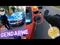 😡CE MOTARD ESSAYE DE PETER LE RETRO!+MOTARD vs CYCLISTE, Road Rage,Contrôle Gendarmerie,Crash et Fun