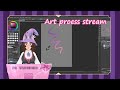 Working on some new emoets using takiimikiu bass art proess stream vod