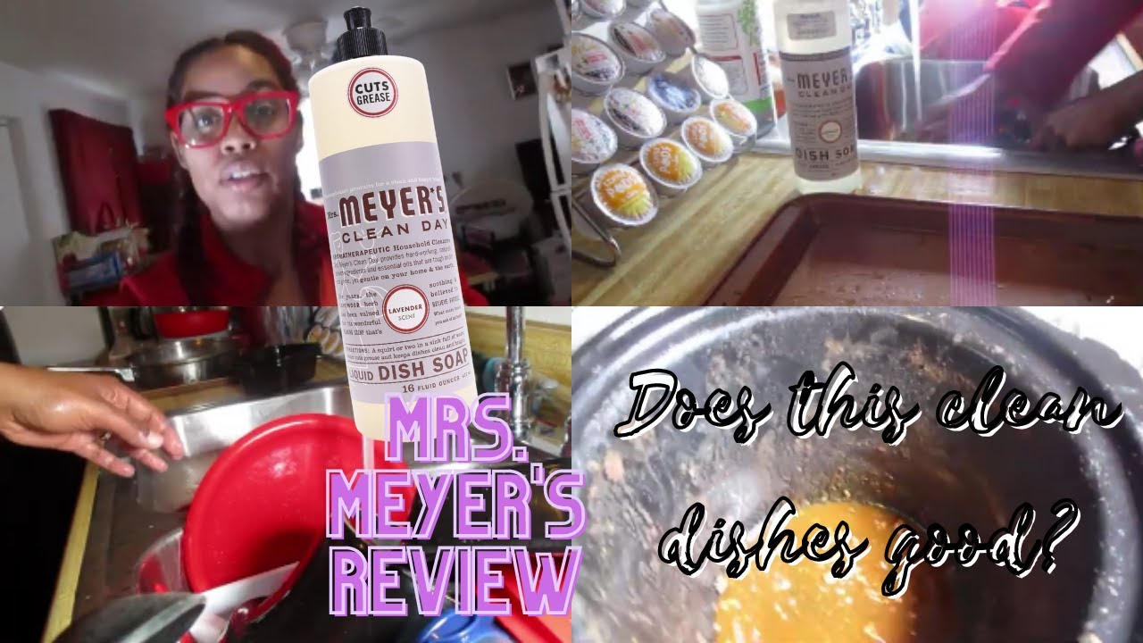 VLOGMAS DAY 10 | MRS. MEYERS DISH SOAP REVIEW | 2.99 DEAL | DOES IT REALLY WORK ON GREASY DISHES??