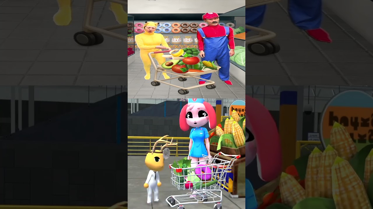 Dr Harlow Turbo shopping VS Super Mario Brothers...😂 - Roblox Mario Funny Meme #humor #memes #fyp