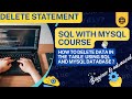 how to delete data from the table using sql and mysql database in telugu?|| pprh technologies telugu