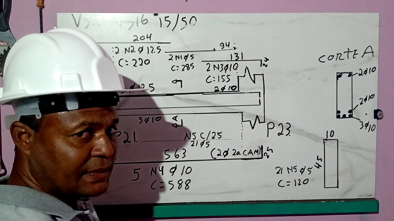 Como ler projeto de ferragem