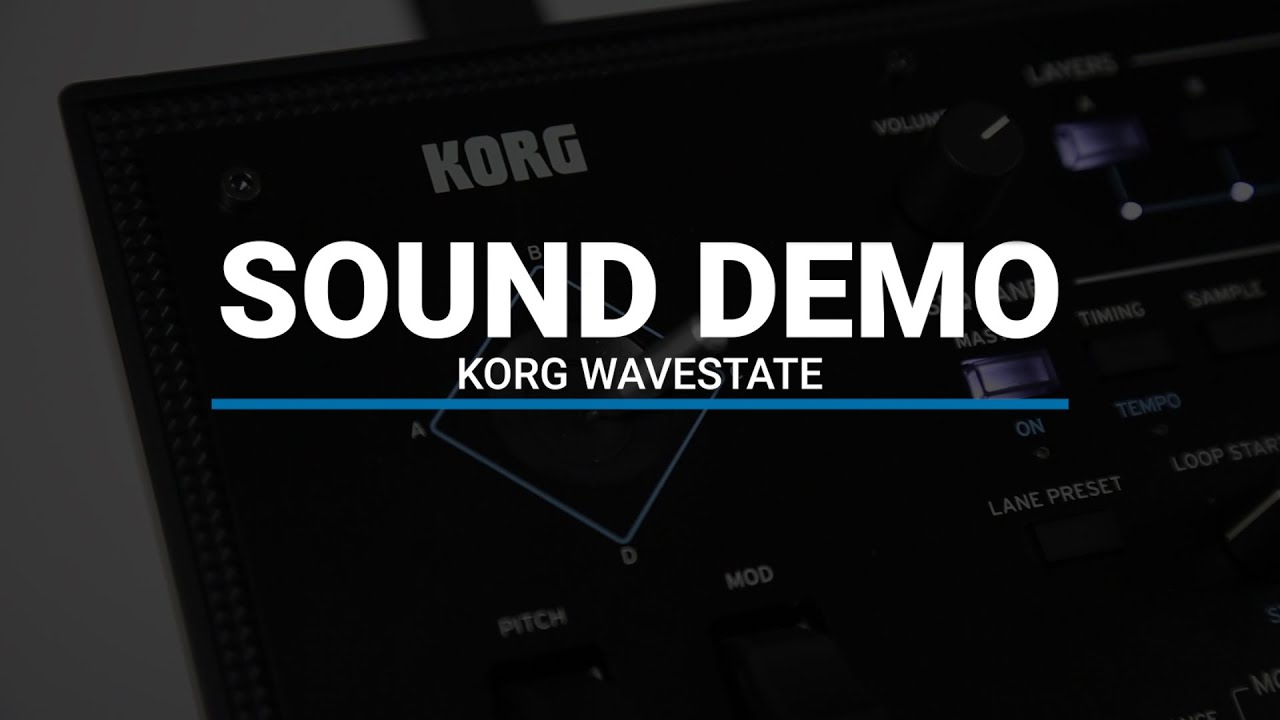 Korg Wavestate Sound Demo - YouTube