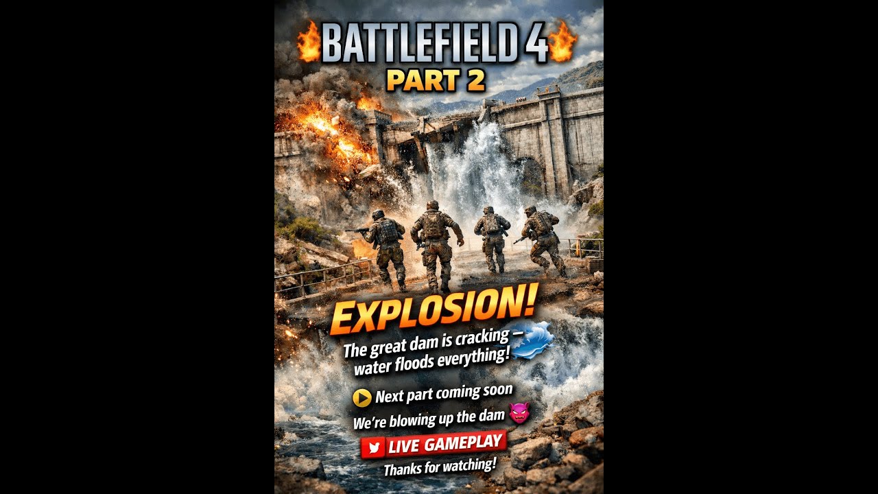 HEY GUYS! Today we’re playing Battlefield 4 – Part 2 💥We have to blow up the dam! Will we make it? 😂