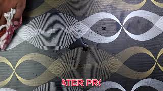 ✨ Stunning Geometric Wall Transformation | Modern Luxury Wallpaper 🖤💚 | Homemates Wallpaper