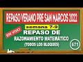 ✅ REPASO PRE SAN MARCOS 2022: RAZONAMIENTO MATEMÁTICO / EXAMEN DE ADMISION UNMSM-CEPREUNMSM 2022