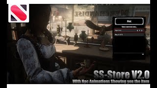 #RedM #VORP SS-Store With NPC Animation Show You