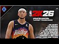 NBA 2K20 TO 2K26 UPDATED ROSTER V97 AND V98 WITH MOD MENU | NEW UPDATED D' BOOKER EDITON 🔥