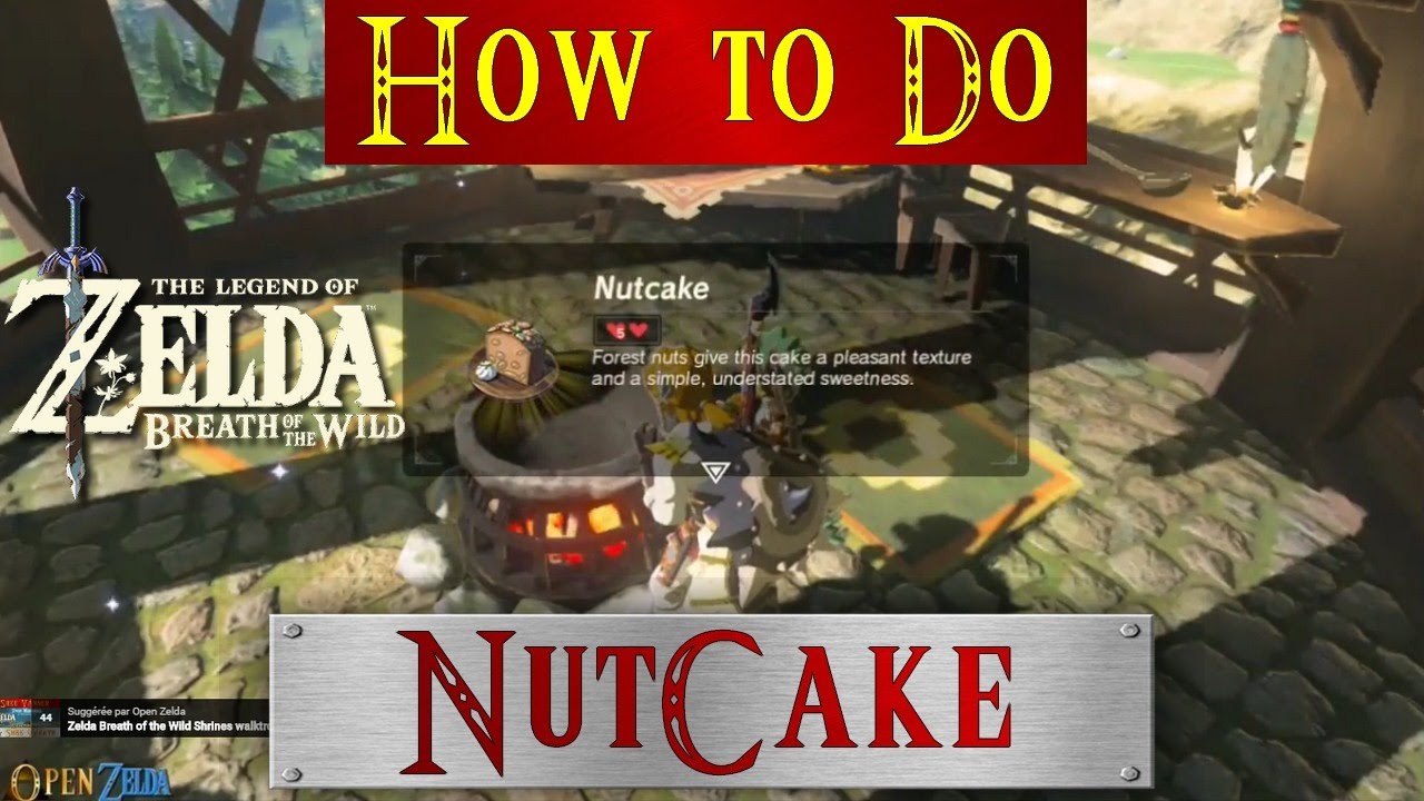 Zelda Botw * How to do a Nutcake Recipe* Breath of the 