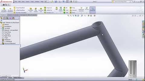 Solidworks weldments tutorial (bicycle frame) part - 1