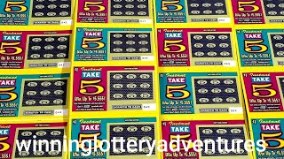 Instant Take 5 $1 NY Lottery Scratch Offs (Set of 20)