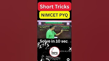 Short Trick NIMCET PYQs | Solve in Just 5 Seconds ⏱️ | By Nitin Agrawal | INPS Classes