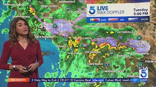 KTLA 5 News Team Weather Coverage: Spring storm soaks SoCal