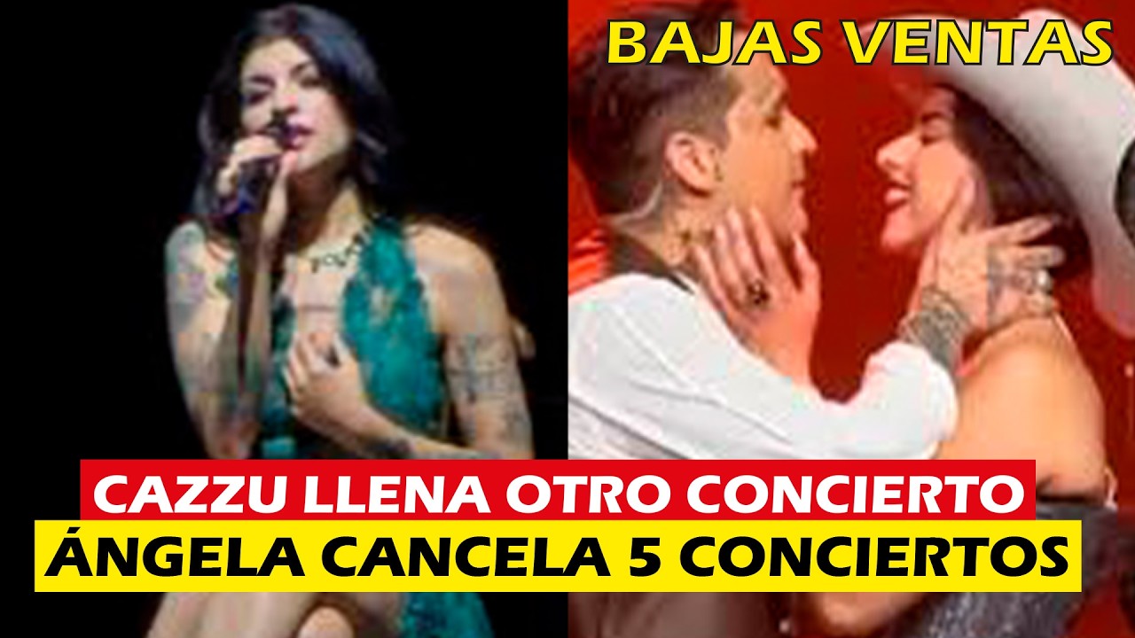 Cazzu lleno en México, Ángela Aguilar CANCELA 5 CONCIERTOS por bajas ventas