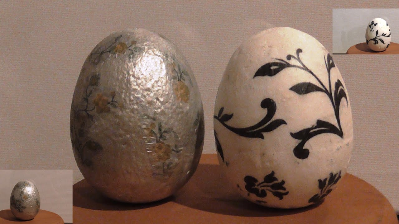 How to decorate styrofoam eggs (decoupage)/Πως διακοσμώ αυγά από