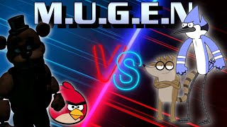 REQUESTED BY@caylondunson632: Freddy Fazbear and Red Bird vs Mordecai and Rigby - Mugen Battle