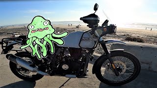 TO THE BEACH Riding ROYAL ENFIELD HIMALAYAN