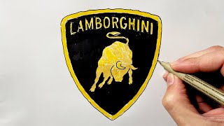 How to Draw the Lamborghini Logo screenshot 5