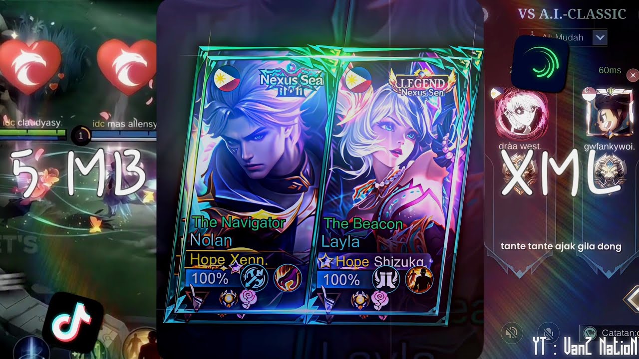 KUMPULAN PRESET ML TREND TIKTOK 😋👊 SOUND JAUH KO PERGI & GOYANG DAYUNG & TANTE CULIK AKU KANE 😎🥵🥶