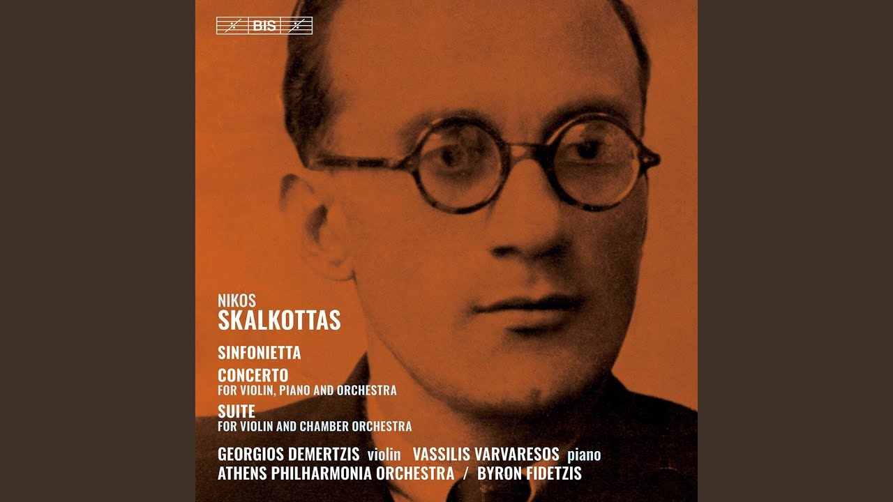 在 YouTube 上观看 Concerto for Violin, Piano & Orchestra, AK 21 (Orch. Y. Samprovalakis) : IV. Andante sostenuto