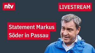 LIVE: Statement Markus Söder in Passau