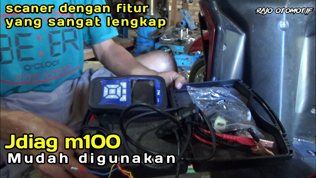 Cara menggunakan Scanner motor injeksi Jdiag m100 untuk yamaha