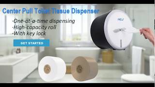 Center Pull Toilet Tissue Dispenser #One-at-a-time dispensing