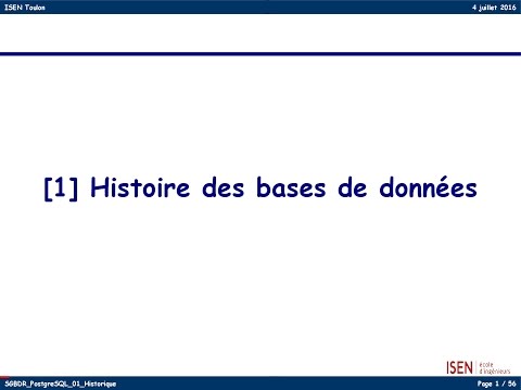 01 - Histoire des bases de données