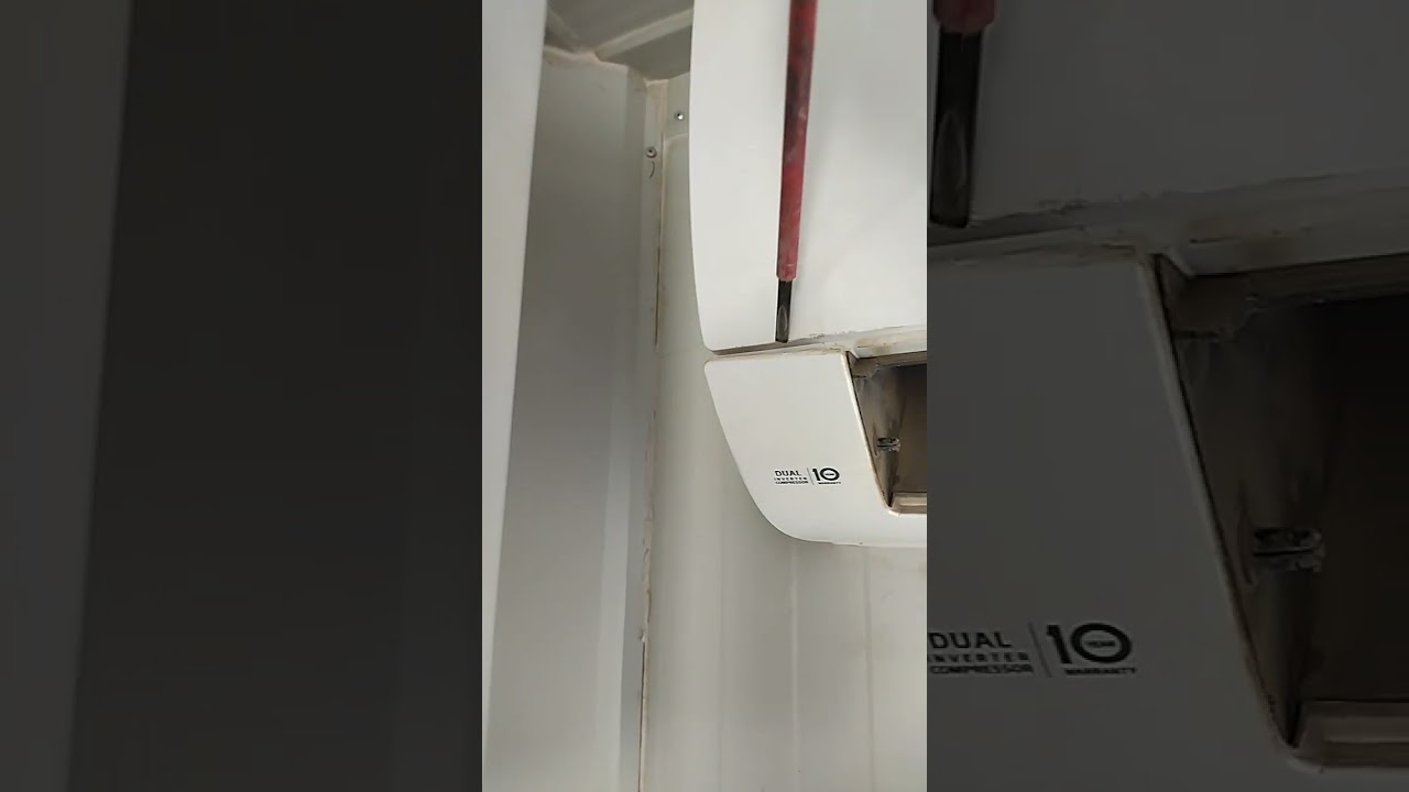 how to remove LG inverter split AC cover