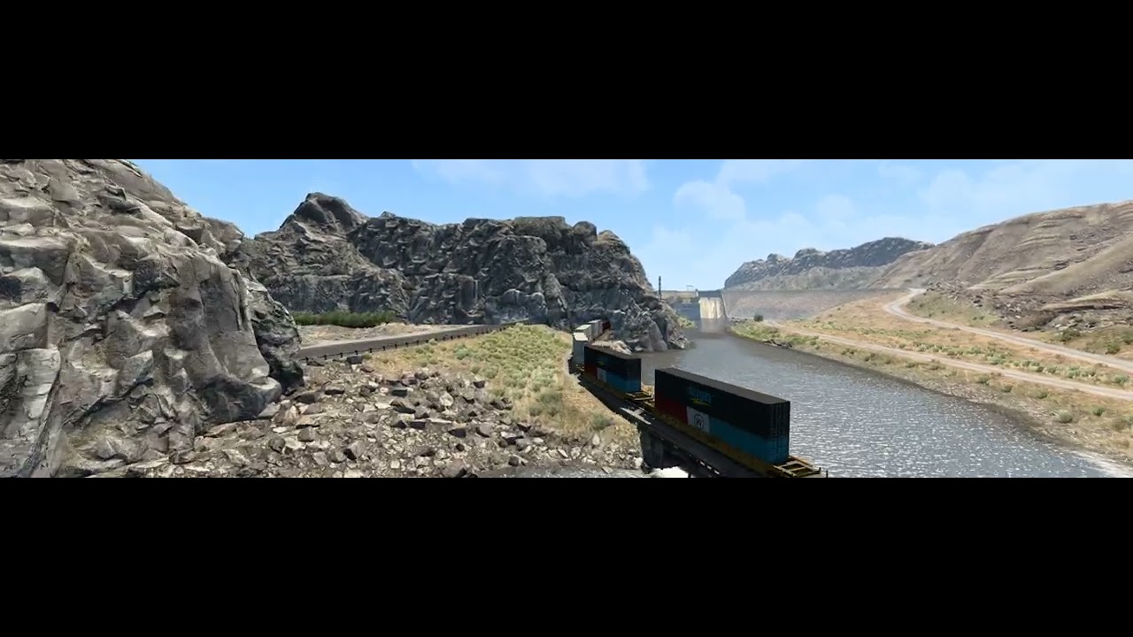Boysen State Park Viewpoint Cutscene - American Truck Simulator 32:9
