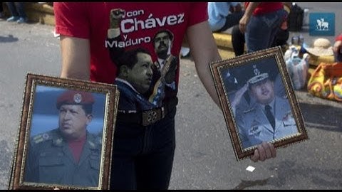 Propaganda a favor de Maduro marca ruas de Caracas antes das eleições