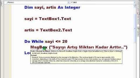 VisualBasic NET 2008 Ders 91   Do While    Loop Örnek   Mozilla Firefox