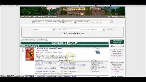 Find a Book in ALICE by Author