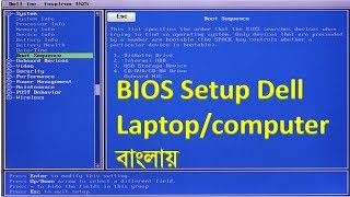 To enter bios, you simply need the correct key combination at time.
turn on your dell computer or reboot it. press "f2" when first s...