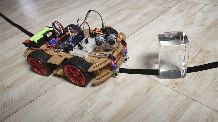Line Follower with Obstacle Avoiding Robot | Arduino and L298 Motor Driver