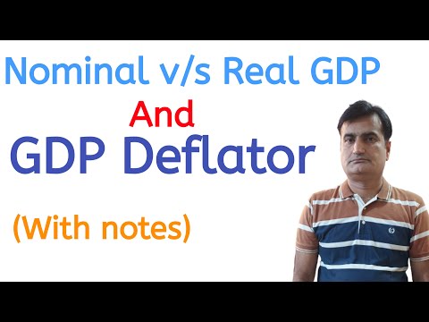 Video: Paano mo kinakalkula ang totoong GDP mula sa nominal na GDP at deflator?