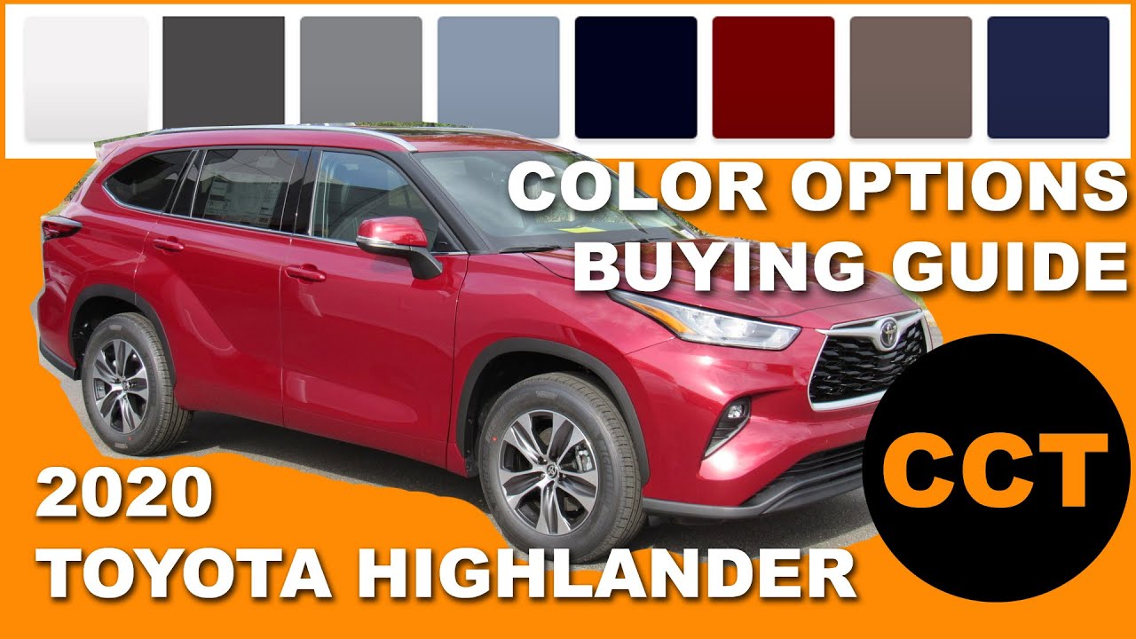 2020 Toyota Highlander - Color Options Buying Guide - YouTube