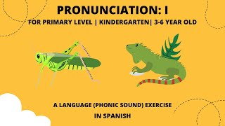 Los Sonidos del Español (Fonemas). Pronuncia la letra 'I' usando el Método Montessori