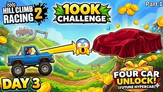 100K Challenge Day 3 🔥 4th Car Unlock Part 1 | Hill Climb Racing 2 screenshot 4
