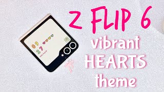 '*•.¸♡ SAMSUNG Z FLIP 6 | cute colorful hearts THEME CUSTOMIZATION ♡¸.•*' screenshot 4